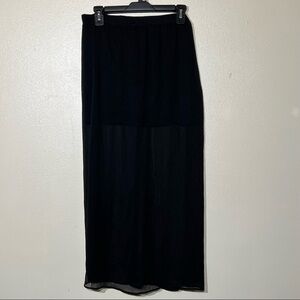 Express black skirt, long on back , short front, size S